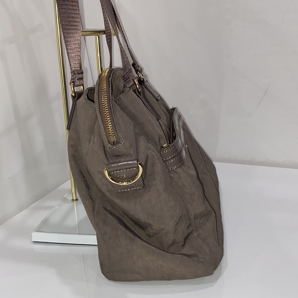 Kipling Bags Kipling Dolan Handbag Dark Taupe Crinkle Nylon Vegan